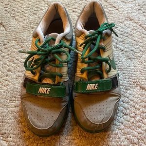 Nike ID size 11 sneakers green white grey